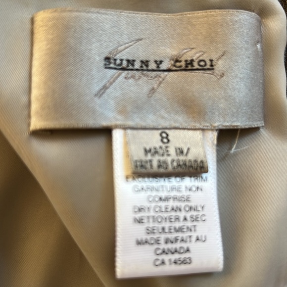 Sunny Choi Grey Fitted Wool Dress Sz 6 EUC - Picture 9 of 14